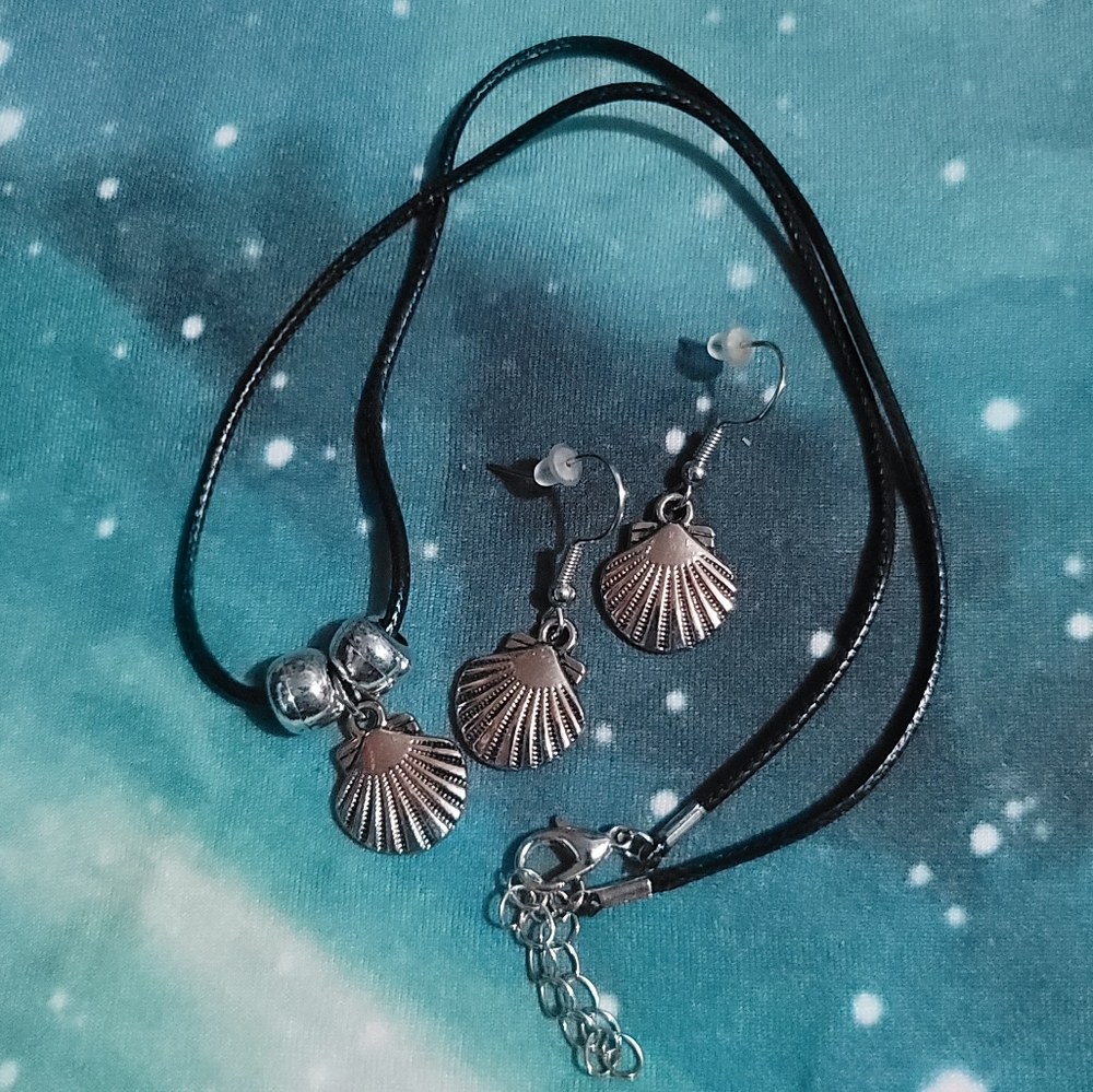METAL SHELL JEWELRY SET